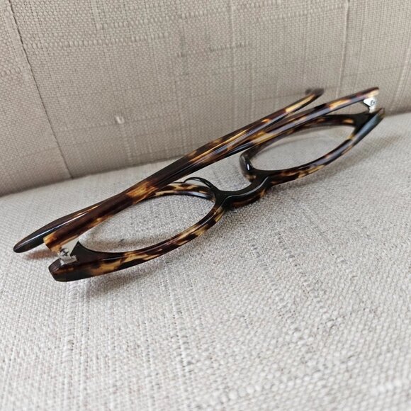 Barton Perreira Women Eyeglasses Frame Brown Tortoise JAMES Glasses Made Japan main image 9